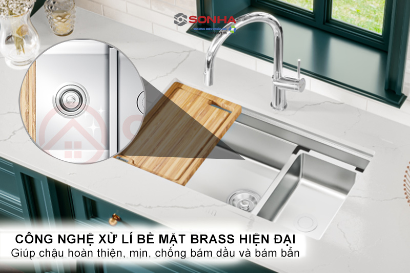 Công nghệ Brass cho bề mặt chống bám dầu, hạn chế xước mờ