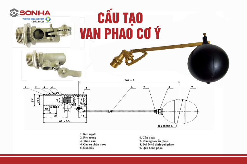 Cấu tạo phao cơ chống tràn của Ý