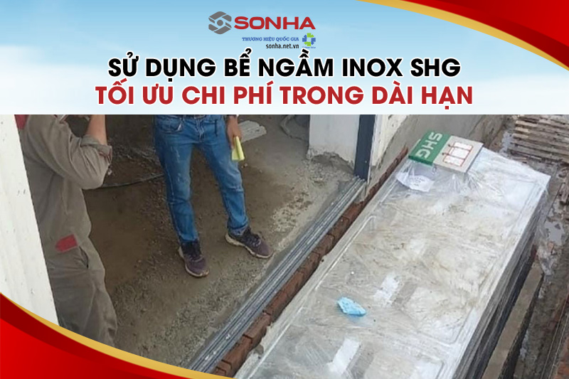 Bể nước ngầm inox Sơn Hà Xanh 1500L tiết kiệm chi phí