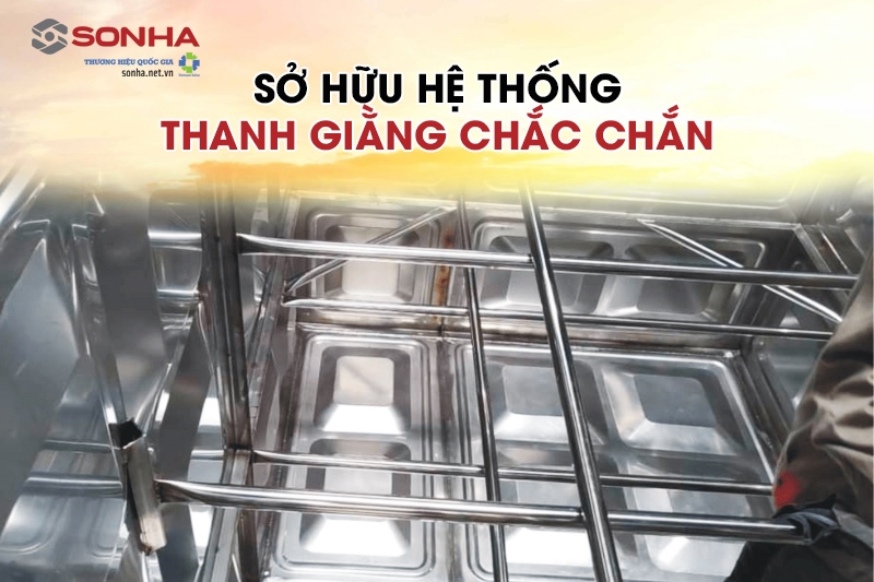 Sở hữu hệ thống thanh giằng chắc chắn