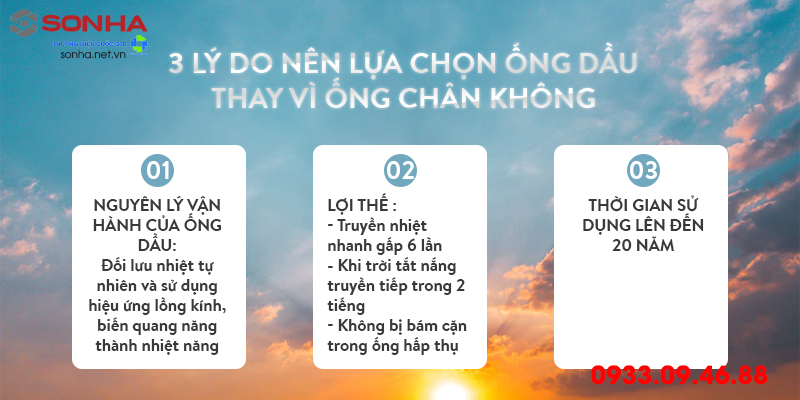 Nên thái dương năng ống dầu hay ống chân không