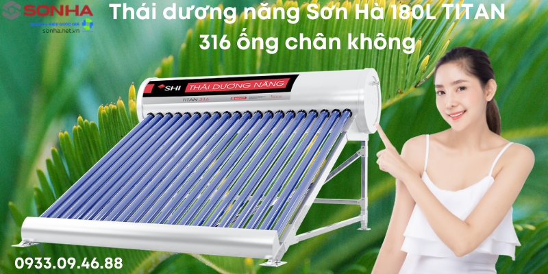 Hình ảnh thái dương năng 180L titan 316