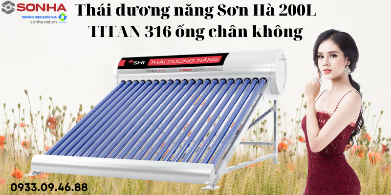 Hình ảnh Thái Dương Năng 200L Titan 316