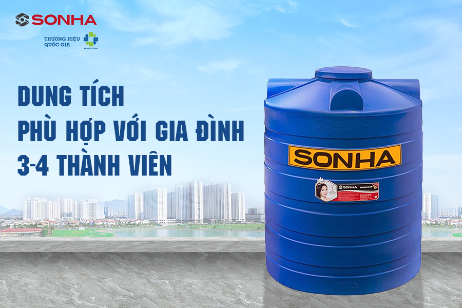 bon-nhua-son-ha-1000l-dung-phu-hop-voi-gia-dinh-3-4-thanh-vien