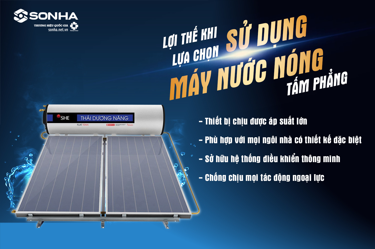 Hình ảnh cấu tạo thái dương năng tấm phẳng 150L