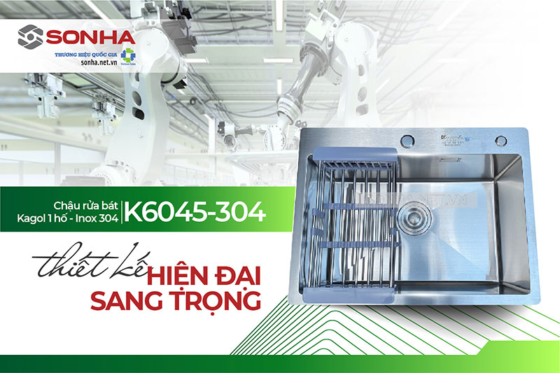 Chậu Kagol K6045-304 thiết kế hiện đại