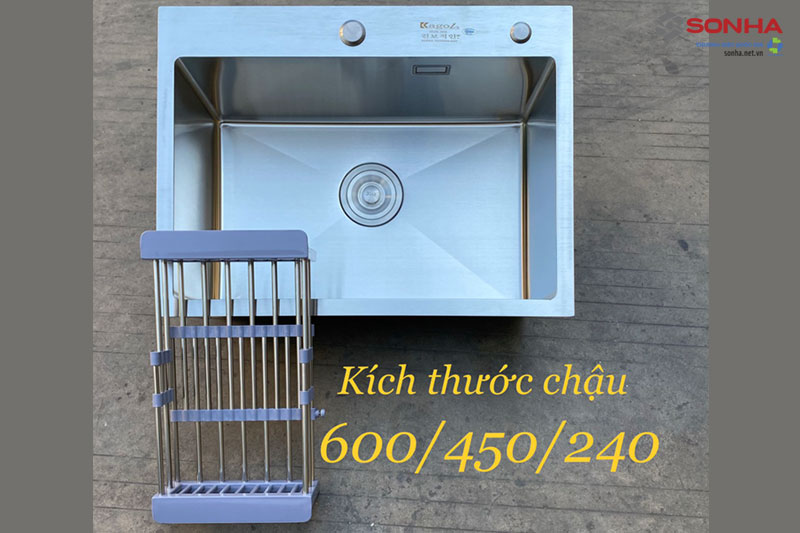 Hình ảnh thực tế chậu rửa bát Kagol K6045-304