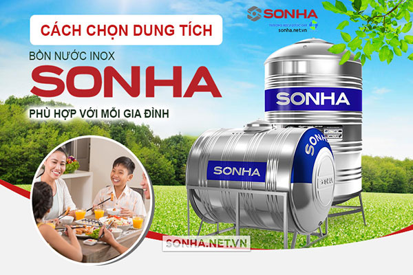 Cách chọn dung tích bồn nước inox Sơn Hà