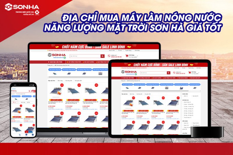 Địa chỉ mua máy nước nóng năng lượng mặt trời uy tín