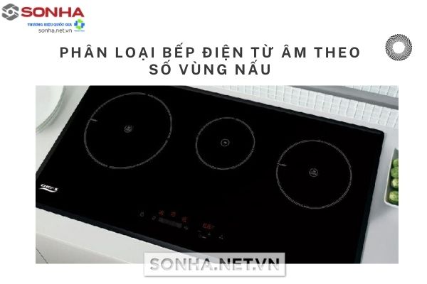 Phân loại bếp điện từ âm theo số vùng nấu