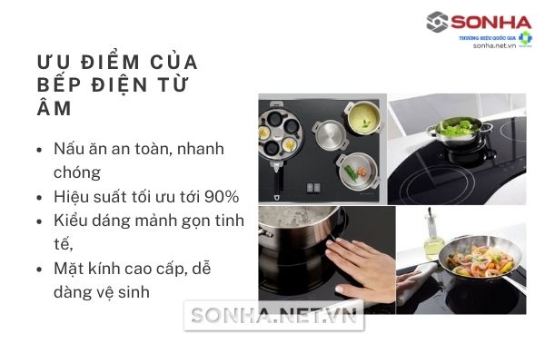 Ưu điểm của bếp điện từ âm