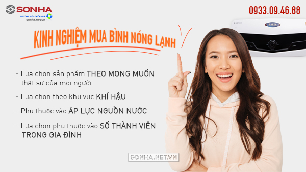 Kinh nghiệm mua bình nóng lạnh