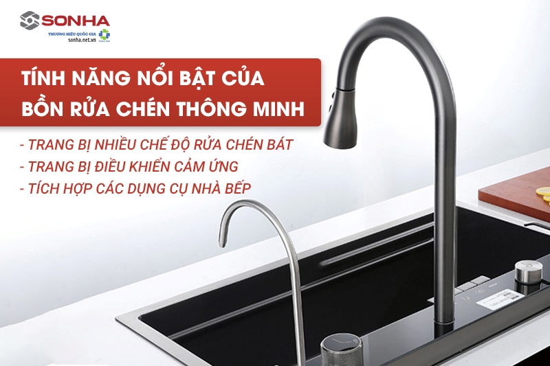 Tính năng nổi bật của bồn rửa chén bát thông minh