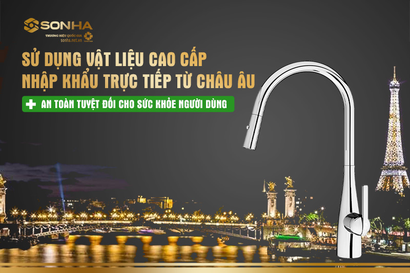 Sử dụng vật liệu cao cấp an toàn với sức khỏe người dùng