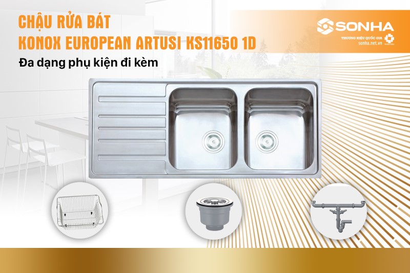 Đa dạng các phụ kiện đi kèm cùng KS11650 1D