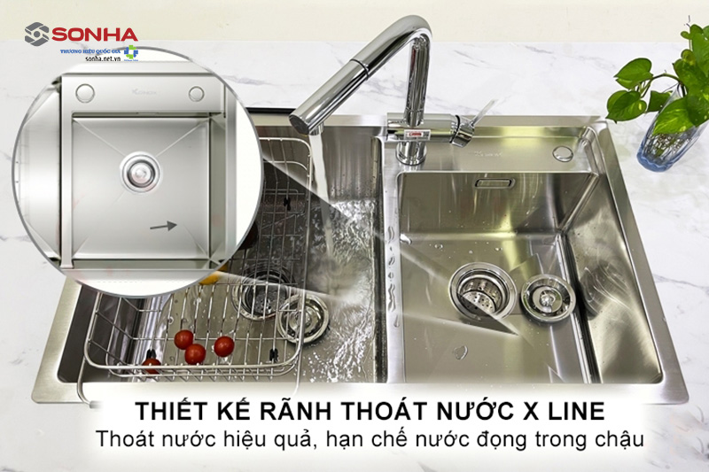 Thoát nước hiệu quả với thiết kế rãnh thoát nước X-line