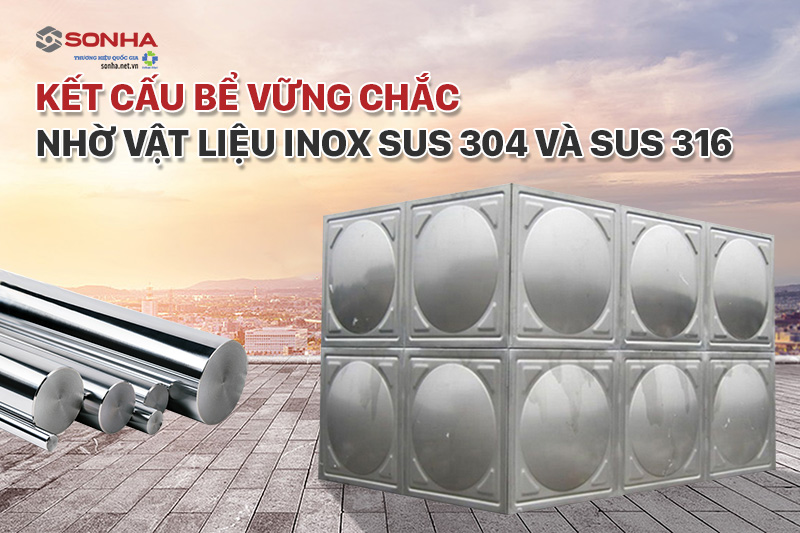 Kết cấu bể vững chắc, trọng lượng nhẹ