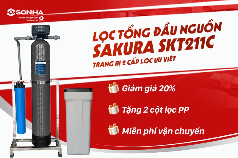 Lọc tổng đầu nguồn Sakura STK221C có mức giá vô cùng ưu đãi