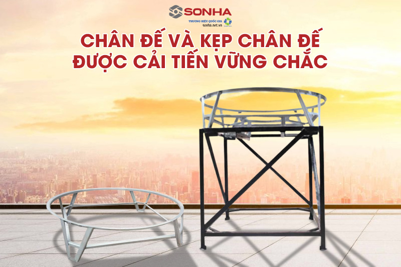 Bồn nước inox SHX đứng 1200L tối ưu thiết kế, tạo sự cứng cáp