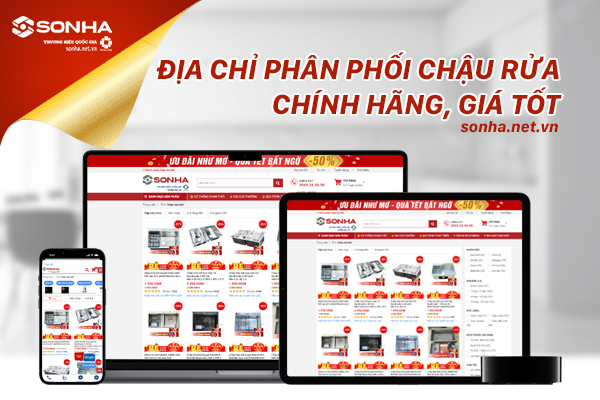 Mua bồn rửa chén chính hãng, giá tốt tại Sonha.net.vn