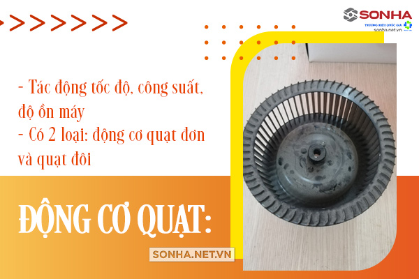 động cơ quạt máy hút mùi kính cong