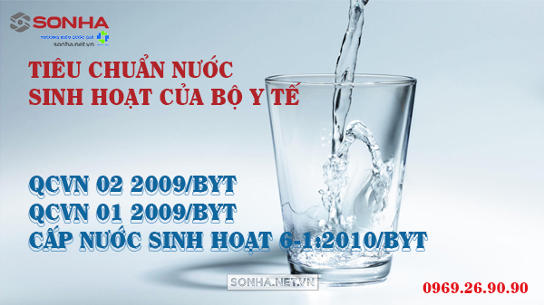 Tiêu chuẩn nước sinh hoạt của Bộ Y Tế