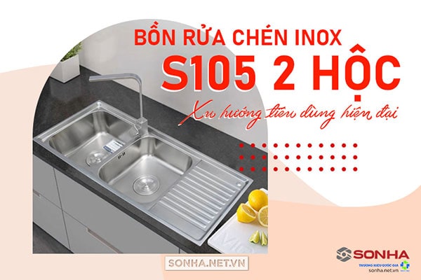 Chậu rửa Sơn Hà S105 cao cấp xu hướng tiêu dùng hiện đại