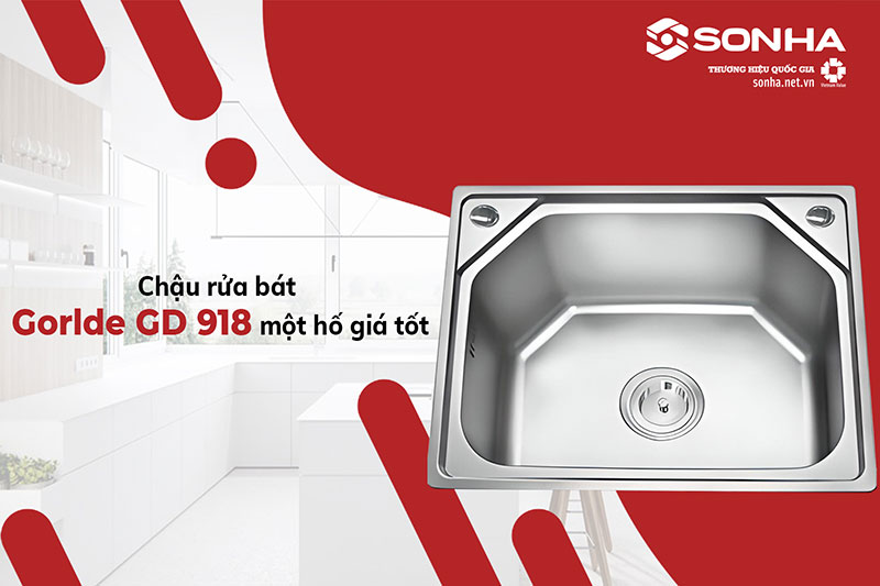 Chậu rửa bát 1 hố Gorlde 918