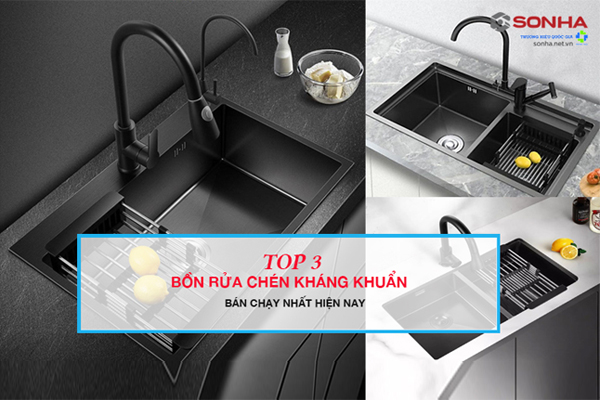 Top 3 chậu rửa bát kháng khuẩn