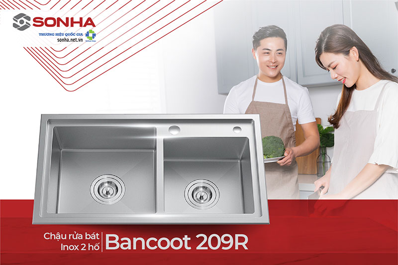 Bồn rửa chén 2 ngăn Bancoot 209R