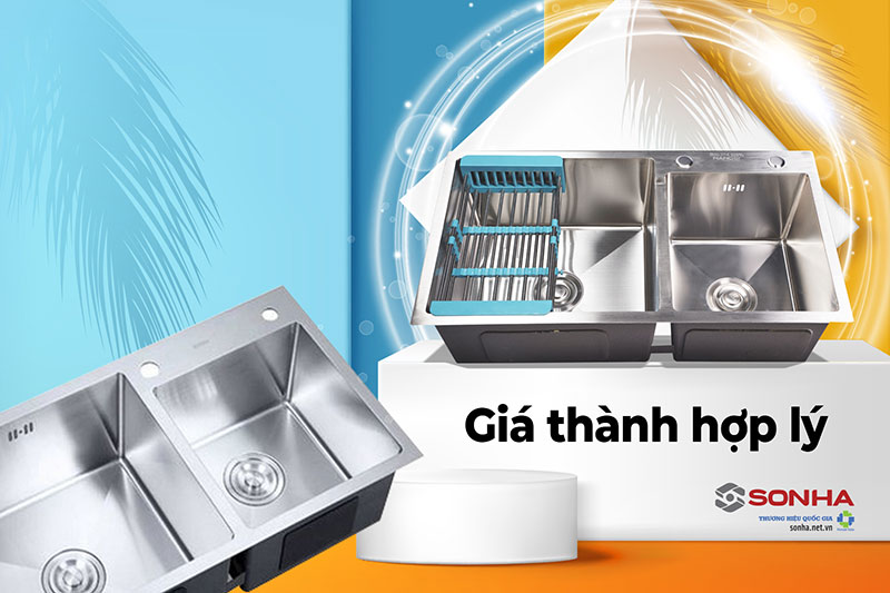 Giá chậu rửa bát Nanosi NS-7843L hợp lý