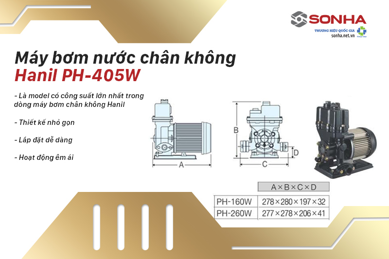 Máy bơm nước chân không Hanil HP-405W (500W)