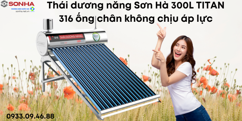 Thái Dương Năng Titan 316 Chịu Áp Lực 320L Ống Chân Không