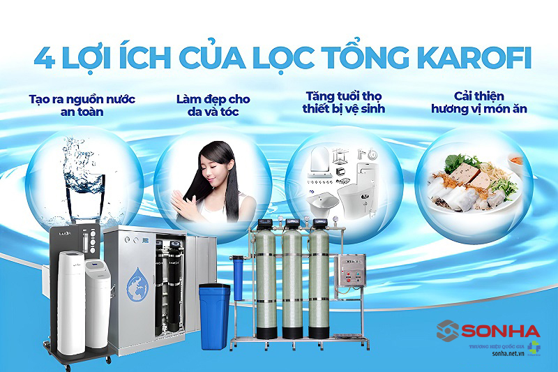 Hiệu quả bộ lọc nước đầu nguồn Karofi KTF-332I