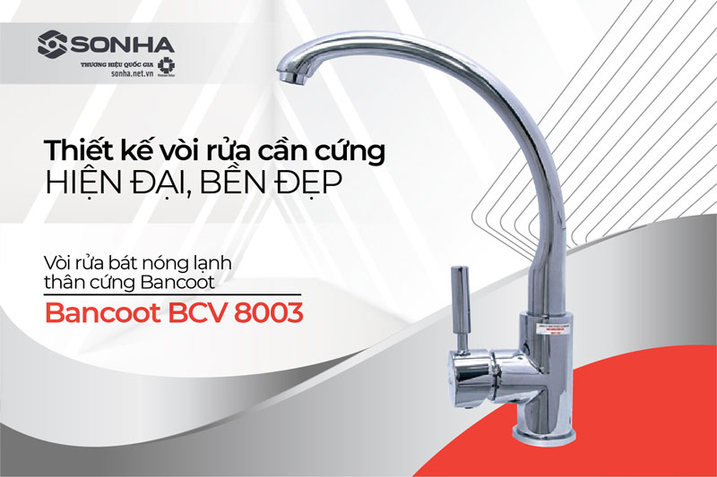 Vòi rửa Bancoot BCV 8003 dạng cần cứng