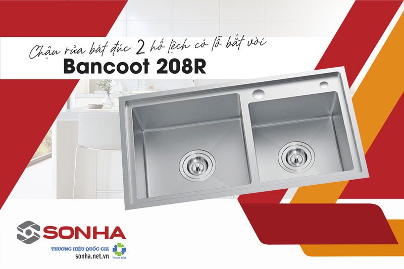 Chậu rửa bát 2 hố Bancoot 208R