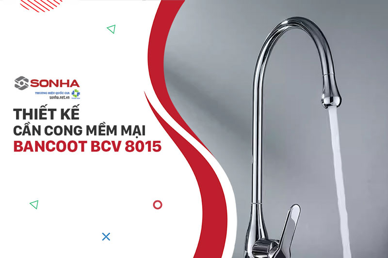 Vòi rửa chén Bancoot BCV 8015 thiết kế cần mềm