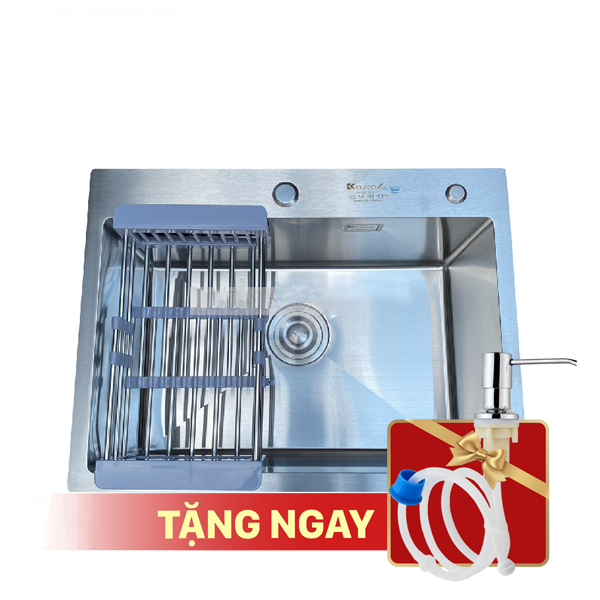 Chậu Rửa Bát Kagol K6045-304 Một Hố Inox 304 (600x450x240 mm)