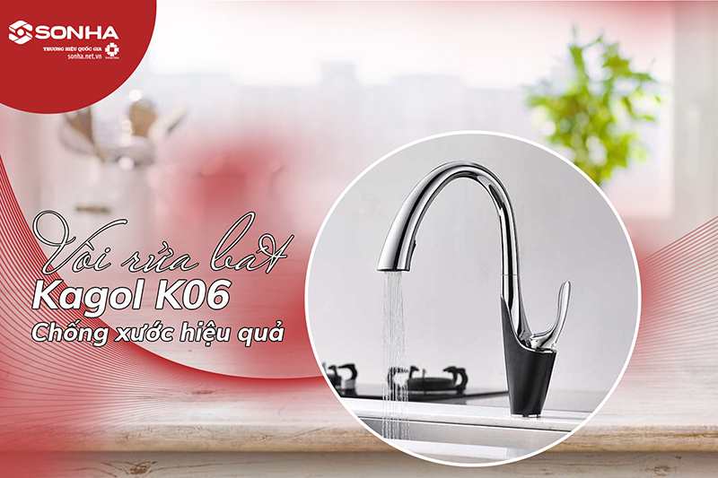 Vòi Kagol K06 chống xước hiệu quả