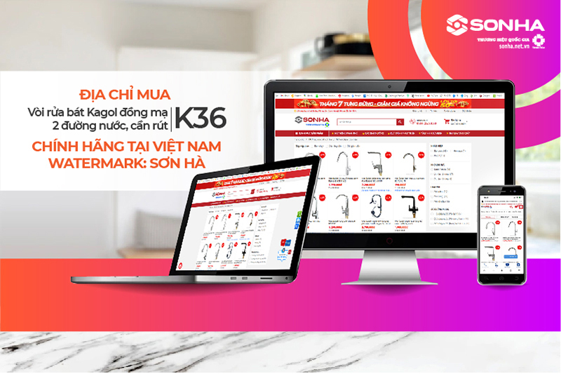 Địa chỉ mua vòi rửa Kagol K36 chính hãng, giá tốt