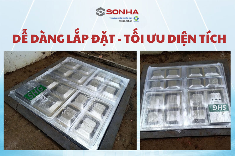 Lắp đặt dễ dàng - tối ưu diện tích với bể ngầm SHG