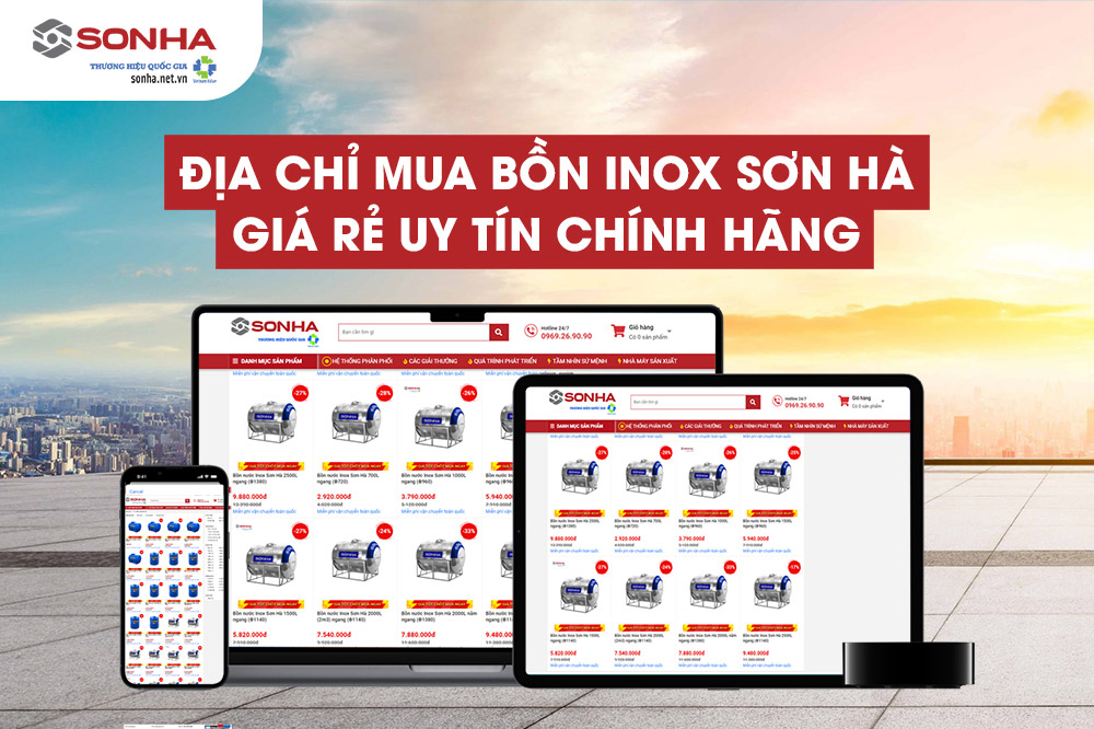 Địa chỉ mua bồn inox Sơn Hà chính hãng giá tốt